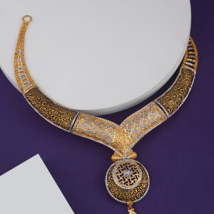 Zahrah Luxe Necklace - Arabic Gold Necklace Design