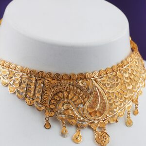 Noor Al-Andalus Gold Choker Necklace